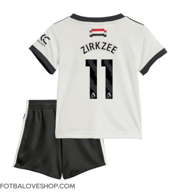 Manchester United Joshua Zirkzee #11 Dětské Alternativní Dres 2024-25 Krátký Rukáv (+ trenýrky)